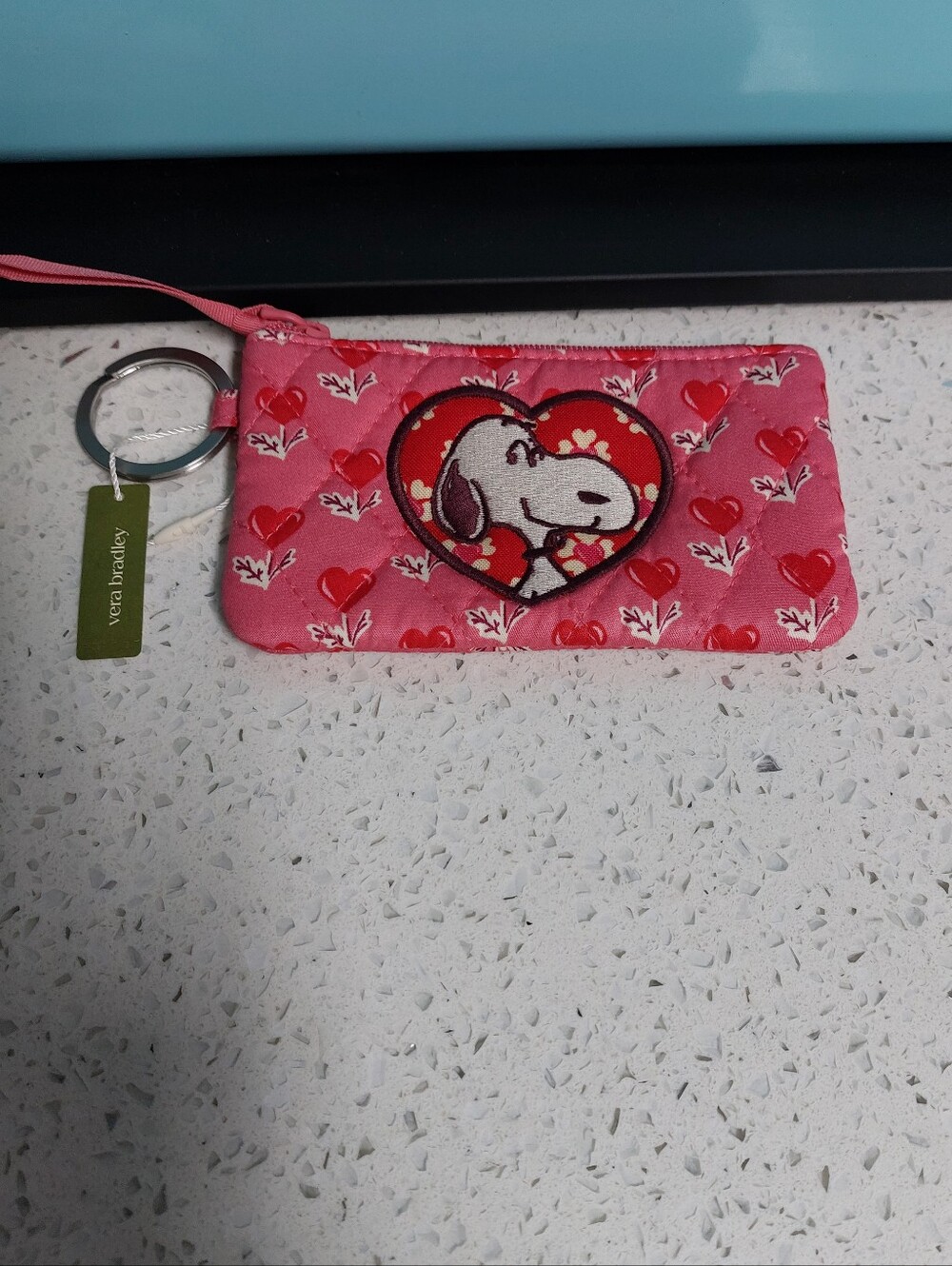 Vera Bradley Snoopy Love Zip ID NWT
